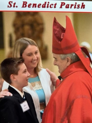 Reilly as Cooper's Confirmation sponsor 2019