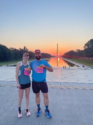 G&B at the DC Half Marathon in 2021