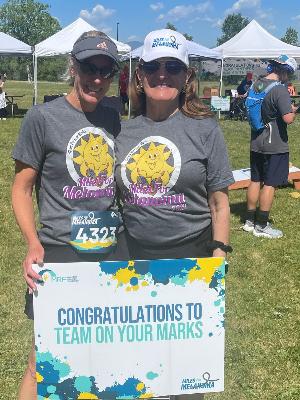 Team On Your Marks 2024 - Sibby and I after the walk