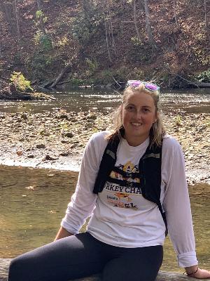 Reilly at CVNP biking and hiking