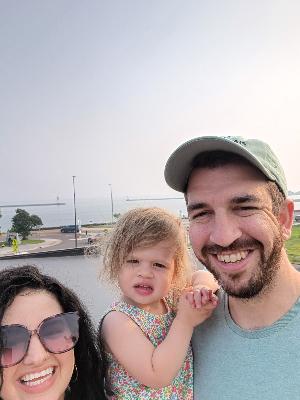 Veronica (wife), Liana (daughter), & Adam